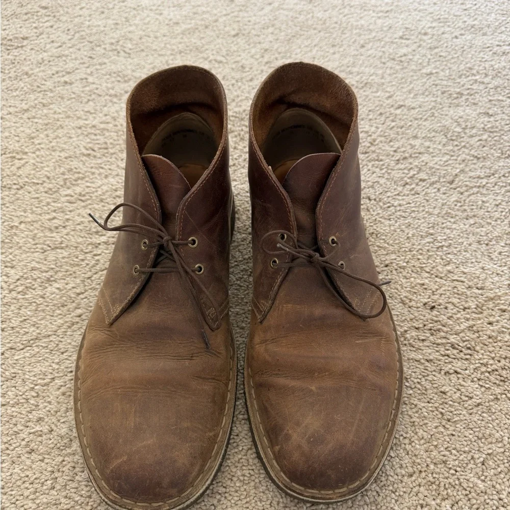 Clarks Brown Leather Chukka Boots men’s 11.5